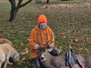 Stephanie Butcher from Tawas City bagged her 9 point in Bentley!