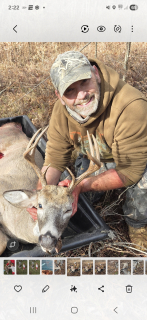 Robby Kimsel from Oscoda bagged his 11 point in Wilber! Chasing a doe. Dropped him where he was.