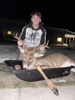 Kevin Loew from Tawas Bagged his 8 point in Tawas!