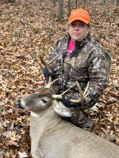 Becky Kroczaaleski from Omer bagged her 8 point in Arenac County!